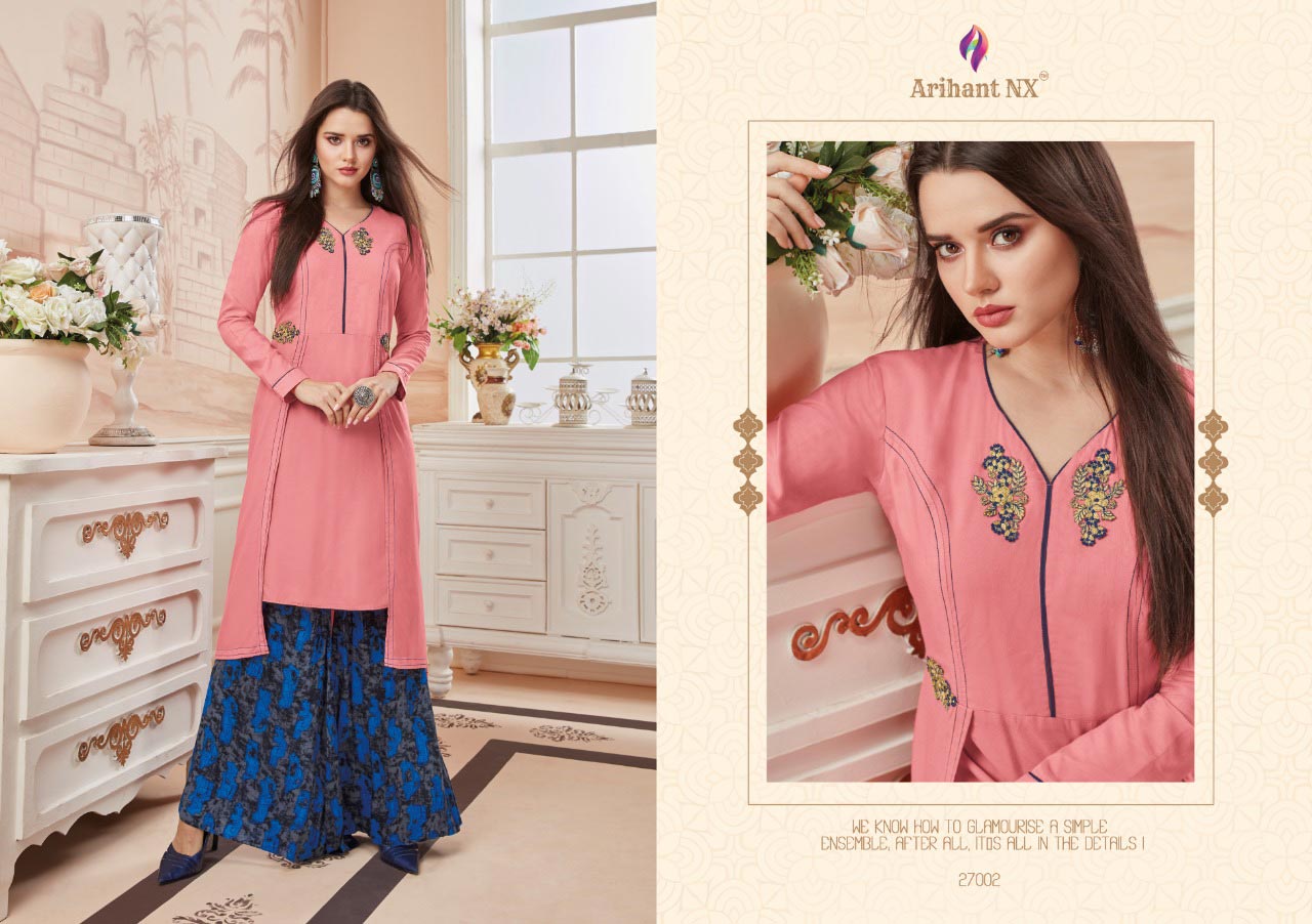 Plazo Vol-1 Arihant Nx Rayon Dyed Palazzo Kurti Plazo Vol-1 Arihant Nx Rayon Dyed Palazzo Kurti